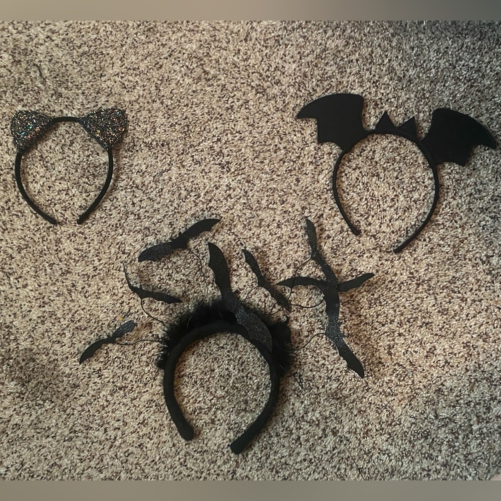 Halloween Bat and Cat Ear Headbands